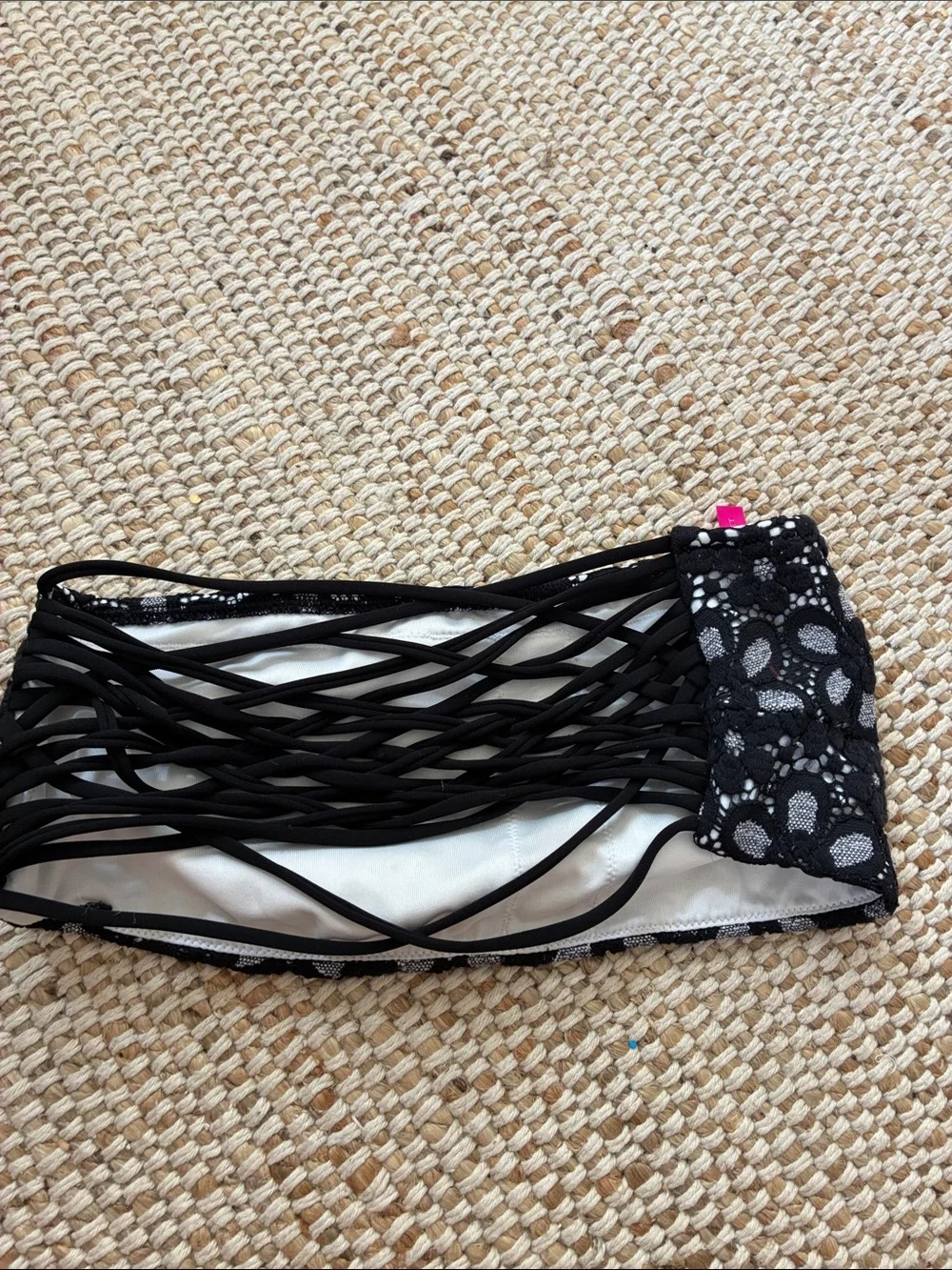 Victoria's Secret Black Floral Lace Swimsuit